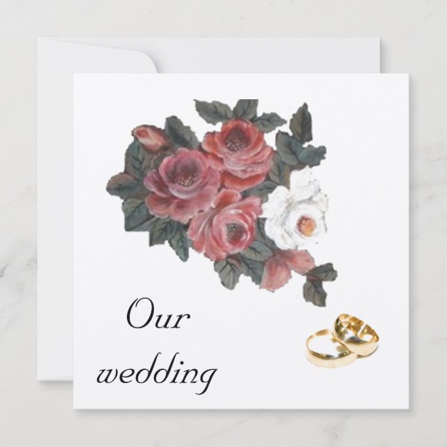 ROSE wedding invitation (Front)