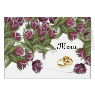 Rose - wedding menu