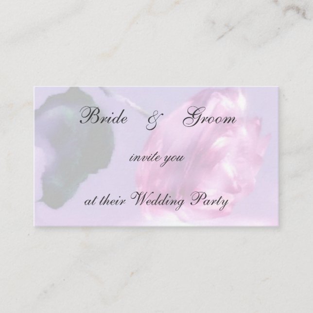 Rose Wedding Party Invitation (Front)