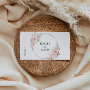 Rose Wedding Place cards Template
