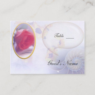 Rose Wedding Table Seating Place Card