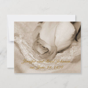 Rose Wedding Vow Renewal Invitation