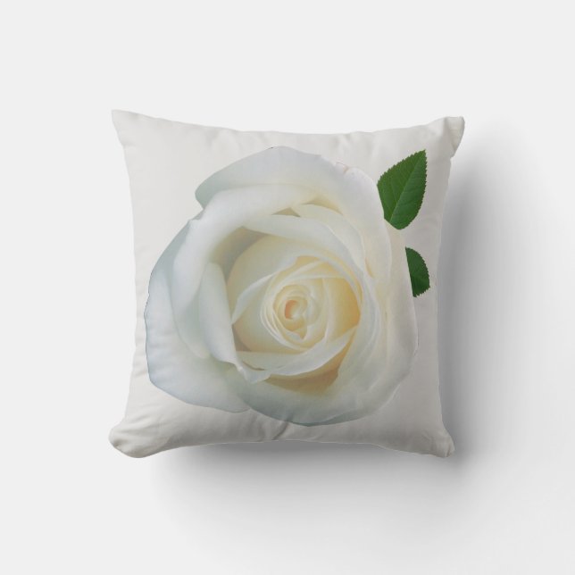 Rose White Cushion (Front)