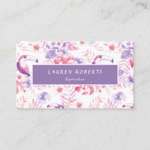 Rose White Luxe Eyelashes Appointment Card
