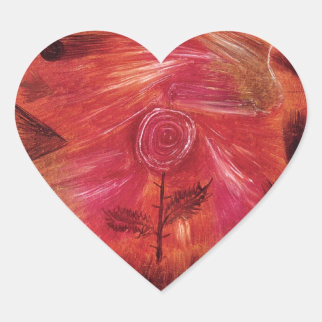 Rose Wind Heart Sticker (Front)