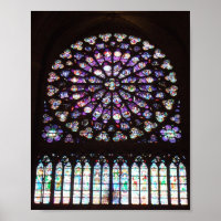 Rose Window Cathedral of Notre Dame, Paris, France