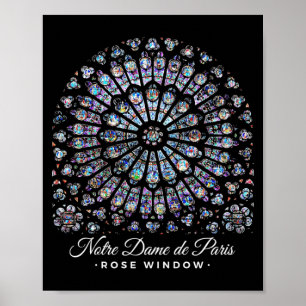 Rose Window Cathédrale Notre-Dame De Paris Poster