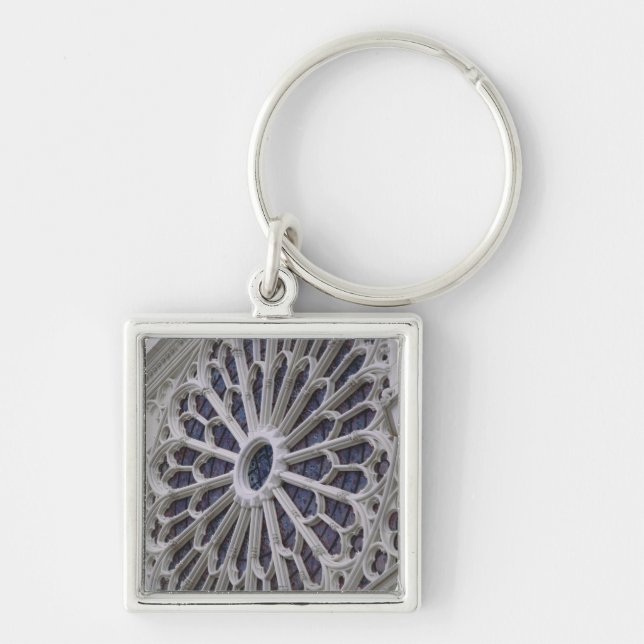 Rose window from the west facade, c.1270 key ring (Front)