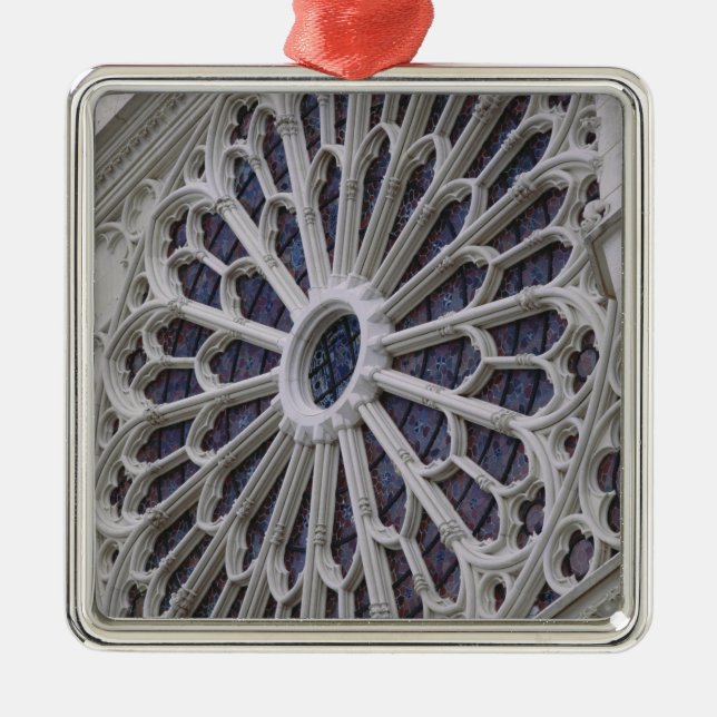 Rose window from the west facade, c.1270 metal tree decoration (Front)