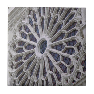 Rose window from the west facade, c.1270 tile