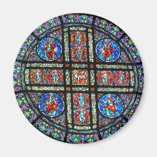 Rose window magnet