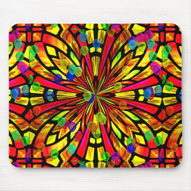 Rose Window Mouse Mat (Front)