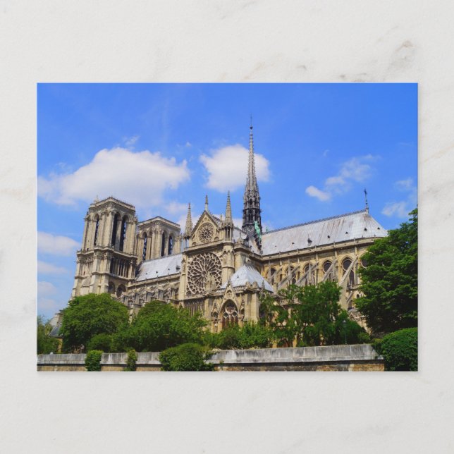 Rose Window Of South Transept Notre Dame De Paris Postcard (Front)