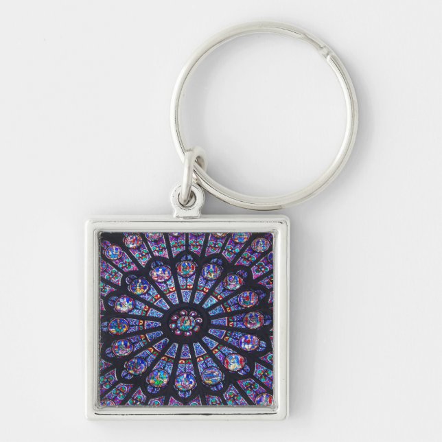 Rose Window Paris Key Ring (Front)