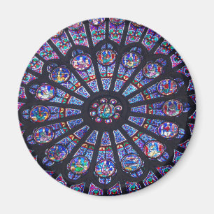 Rose Window Paris Magnet