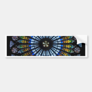 rose window strasbourg cathedral bumper sticker