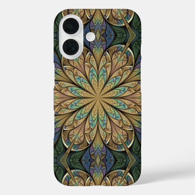 Rose Window Yellow Abstract Stained Glass Case-Mate iPhone Case (Back)
