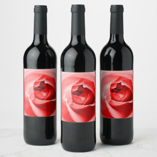 Rose Wine Bottle Label