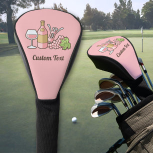 Rose Wine Golf Head Cover