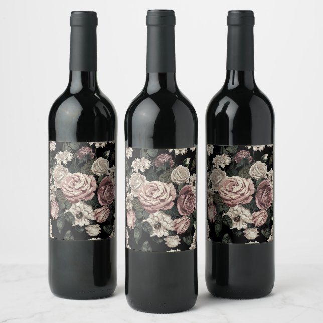 rose wine label (Bottles)