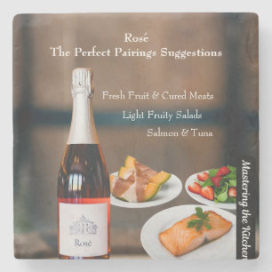 Rose Wine Pairing Guide/Mastering the Kitchen Stone Coaster