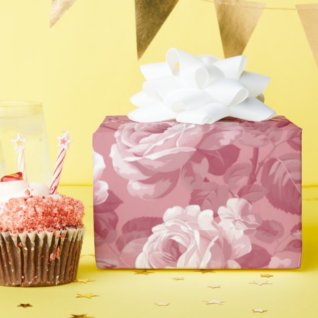 Rose  wrapping paper (Birthday Party)