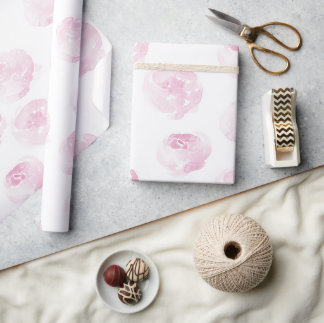 Rose Wrapping Paper - hand painted flowers