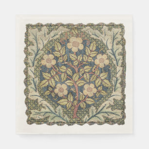 Rose Wreath by William Morris Napkin