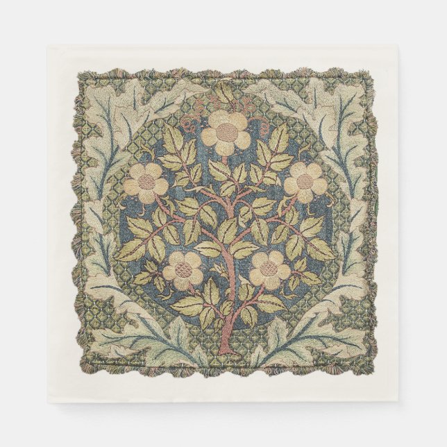 Rose Wreath by William Morris  Napkin (Front)