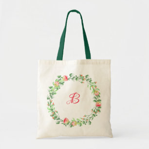 Rose Wreath Tote Bag