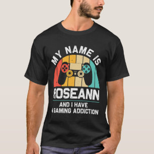 Roseann Gift Name Personalized Funny Gaming Geek B T-Shirt
