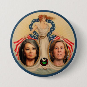 Roseanne Barr / Cindy Sheehan 2012 7.5 Cm Round Badge