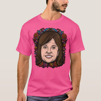 Roseanne Barr (Flowered) T-Shirt