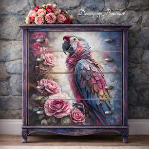 Roseate Majesty Decoupage Tissue Paper