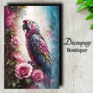 Roseate Majesty Decoupage Tissue Paper