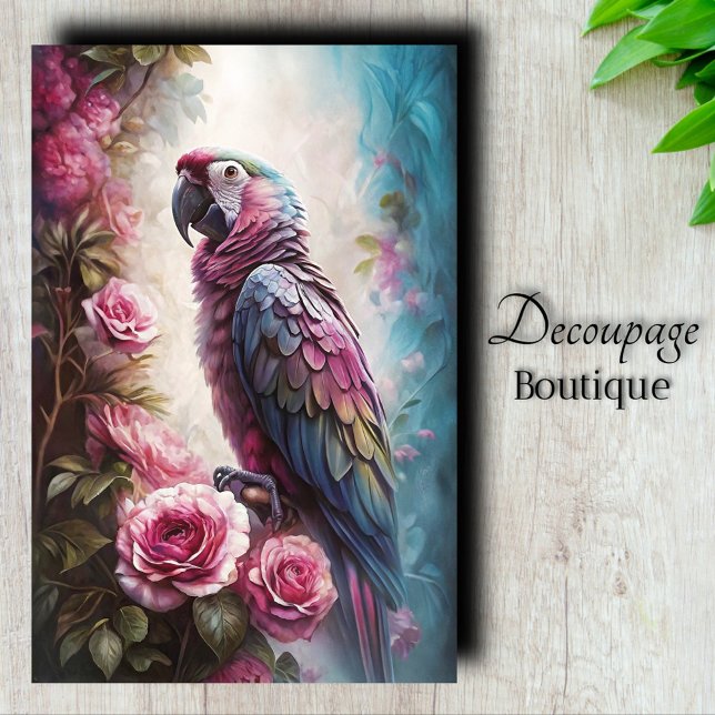 Roseate Majesty Decoupage Tissue Paper (Roseate Majesty Decoupage Tissue Paper)