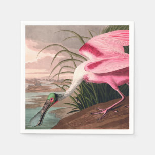 Roseate Spoonbill Audubon Bird Wildlife Napkin