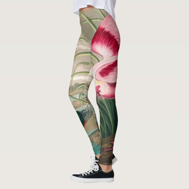 Roseate Spoonbill by John James Audubon Leggings (Left)
