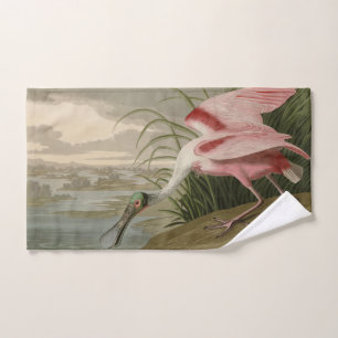Roseate Spoonbill from Audubon's Birds of America Bath Towel Set