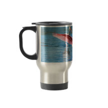 Roseate Spoonbill Stainless Steel 15 oz Travel Mug
