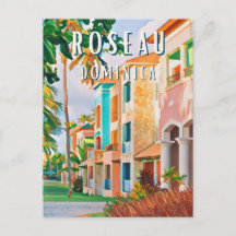 Roseau, the tropical city of Dominica