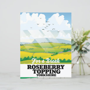 Roseberry Topping Yorkshire travel poster Magnet