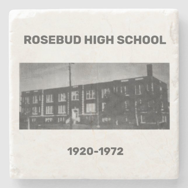 ROSEBUD HIGH SCHOOL MARBLE COASTER (Front)