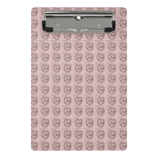 Rosebud Love Mini Clipboard (Front)