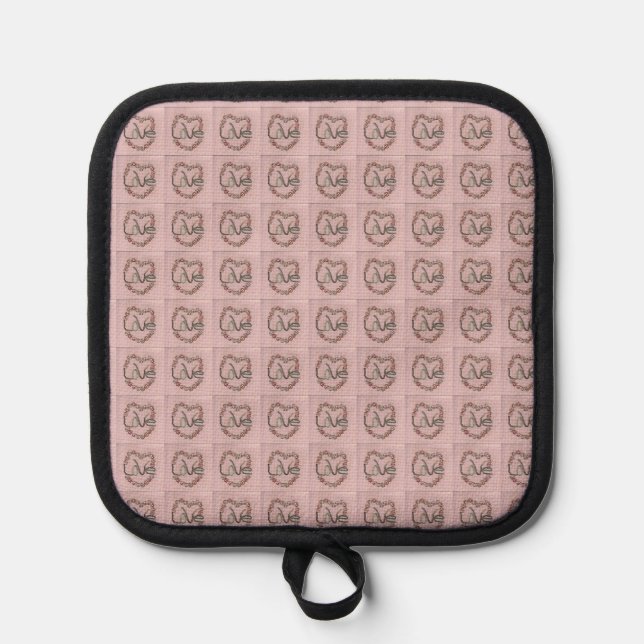 Rosebud Love Pot Holder (Front)