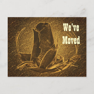 Rosebud New Address Moving Postcard