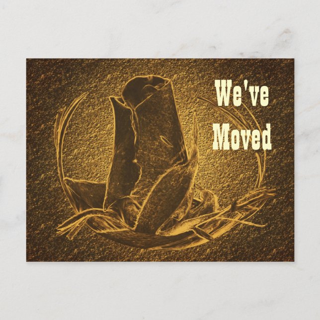 Rosebud New Address Moving Postcard (Front)