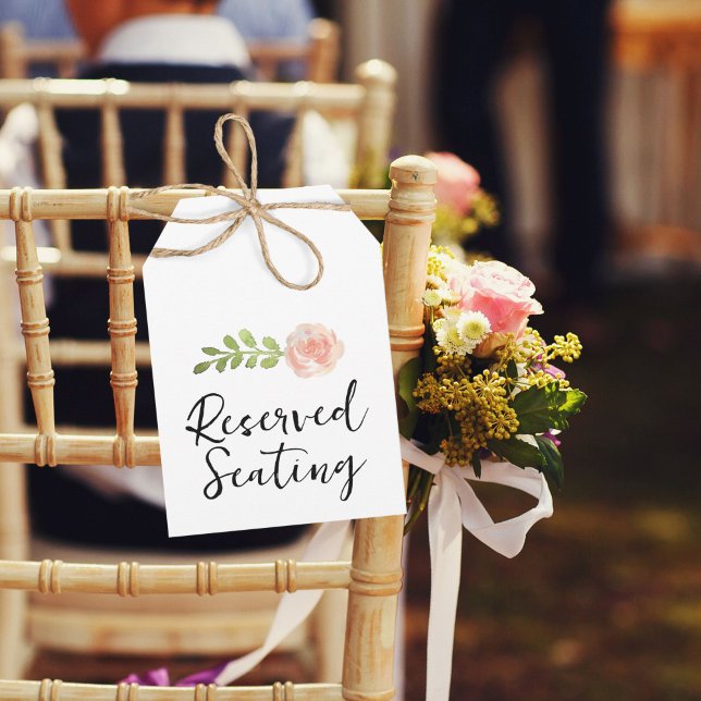 Rosebud Reserved Seating Wedding Large Tag (Creator Uploaded)