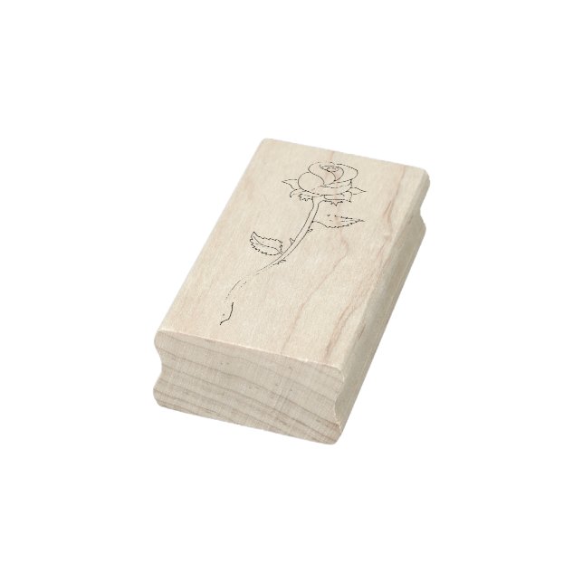 Rosebud Rubber Stamp (Stamp)