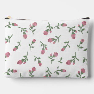 Rosebud Zipper Pouch - Large